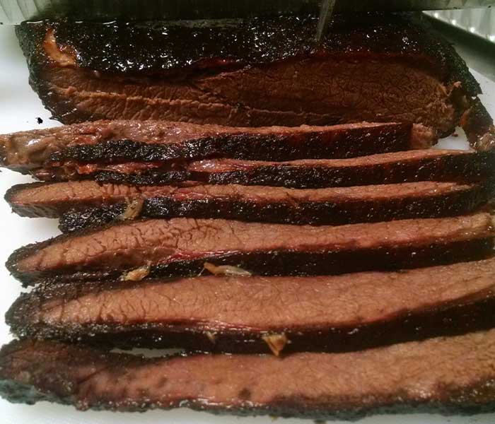 Brisket smoked and served off the catering menu from Magic Valley Brewing