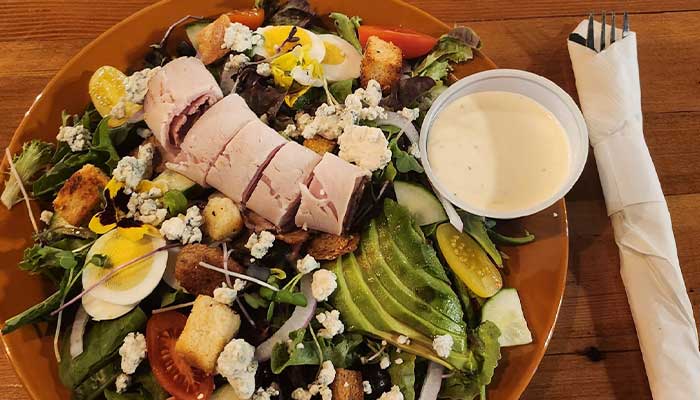 Pub salads served at Magic Valley brewing in Idaho